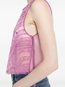 Emporio Armani Seidenverzerrte Top