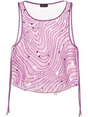 Emporio Armani Seidenverzerrte Top