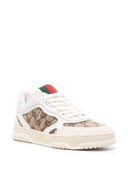 Gucci Re Web Leather Sneakers