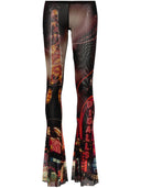 Jean Paul Gaultier Pigalle Print Flared Trousers