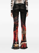 Jean Paul Gaultier Pigalle Print Flared Trousers