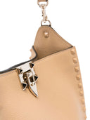 Valentino Garavani Hobo Rockstud Leather Shoulder Bag