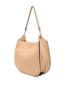 Valentino Garavani Hobo Rockstud Leather Shoulder Bag