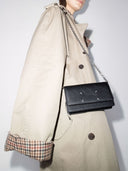Maison Margiela fyra sömmar läderplånbok på kedjan