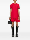 Valentino Wool And Silk Blend Mini Dress
