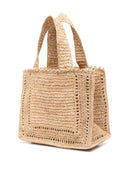 Zimmermann Floral Raffia Mini Tote Bag