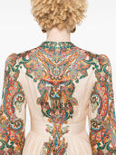 Zimmermann Paisley Stampa di lino Mini abito