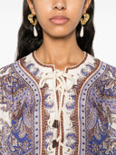 Zimmermann Paisley Print Linen Mini Dress