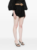 Pantaloncini di lino con cintura Zimmermann