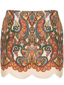 Mini di lino stampata Zimmermann Paisley