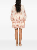 Zimmermann Floral Print Wrap Mini Dress