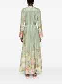Zimmermann Floral Print Silk Maxi Dress