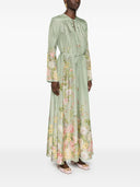 Zimmermann Floral Print Silk Maxi Dress