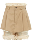 Maison Margiela Cotton Blend Layered Skort