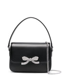 Self Portrait Baguette Micro Leather Shoulder Bag