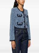 Self Portrait Cotton Cropped Jacket