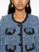 Self Portrait Cotton Cropped Jacket