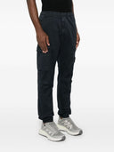 Stone Island Logo Cotton Cargo Trousers