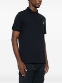 Stone Island Logo Baumwoll Poloshirt