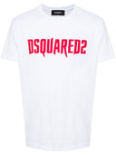 dsquared2 로고 코튼 티셔츠