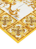 Dolce & Gabbana Maiolica Print Silk Foulard