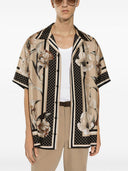 Dolce & Gabbana Tulip Print Silk Shirt