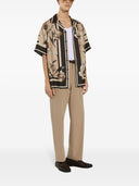 Dolce & Gabbana Tulip Print Silk Shirt