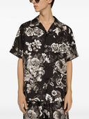 Dolce & Gabbana Flower Print Silk Shirt
