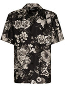 Dolce & Gabbana Flower Print Silk Shirt