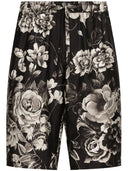 Dolce & Gabbana Flower Print Silk Shorts