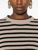 Brunello Cucinelli Striped Cashmere Blend Sweater