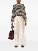 Brunello Cucinelli Striped Cashmere Blend Sweater