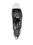 Carel Paris Papaya Leather Slingback Mary Janes