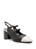 Carel Paris Papaya Leather Slingback Mary Janes