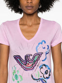 Emporio Armani Cotton Blend Printed T Shirt