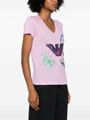 Emporio Armani Cotton Blend Printed T Shirt