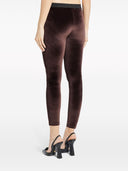 Tom Ford Logo Velvet Leggings