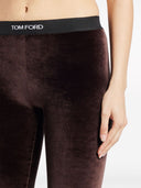 Tom Ford Logo Velvet Leggings