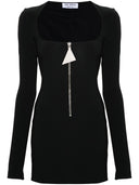 The Attico Half Zip Mini Dress