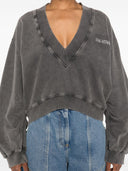 La sudadera de algodón de cuello Atico V de cuello