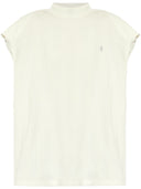 La maglietta di cotone del logo Attico