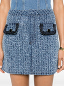 Self Portrait Cotton Mini Skirt