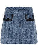 Self Portrait Cotton Mini Skirt
