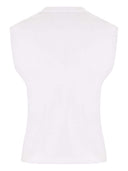 Alaia Logo Baumwoll -T -Shirt