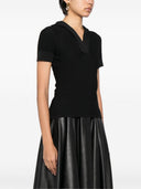 Alaia Piquet Knit Hooded Top