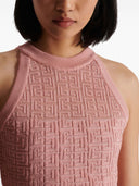 Balmain Monogram Halterneck Top