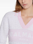 Balmain Monogram Logo Polo Shirt