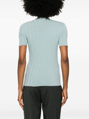 Fendi Ribbed Cotton T Shirt