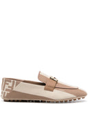 Fendi Baguette Canvas Loafers