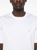 Brunello Cucinelli Logo Cotton T Shirt